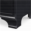 ClickDecor Edmond 2 Drawer Nightstand with USB Black