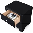 ClickDecor Edmond 2 Drawer Nightstand with USB Black