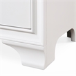 ClickDecor Edmond 3 Drawer Nightstand with USB White