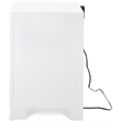 ClickDecor Edmond 3 Drawer Nightstand with USB White