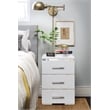 Finch Belmont 3 Drawer Nightstand White