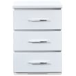 Finch Belmont 3 Drawer Nightstand White
