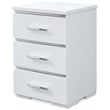 Finch Belmont 3 Drawer Nightstand White