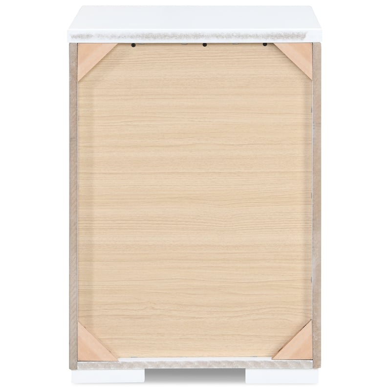 Finch Belmont 3 Drawer Nightstand White