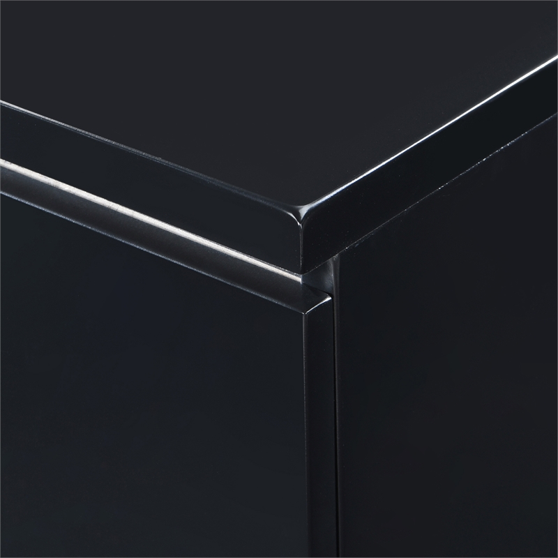 Finch Belmont 3 Drawer Nightstand Black