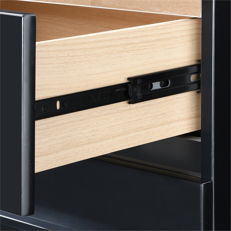 Finch Belmont 3 Drawer Nightstand Black