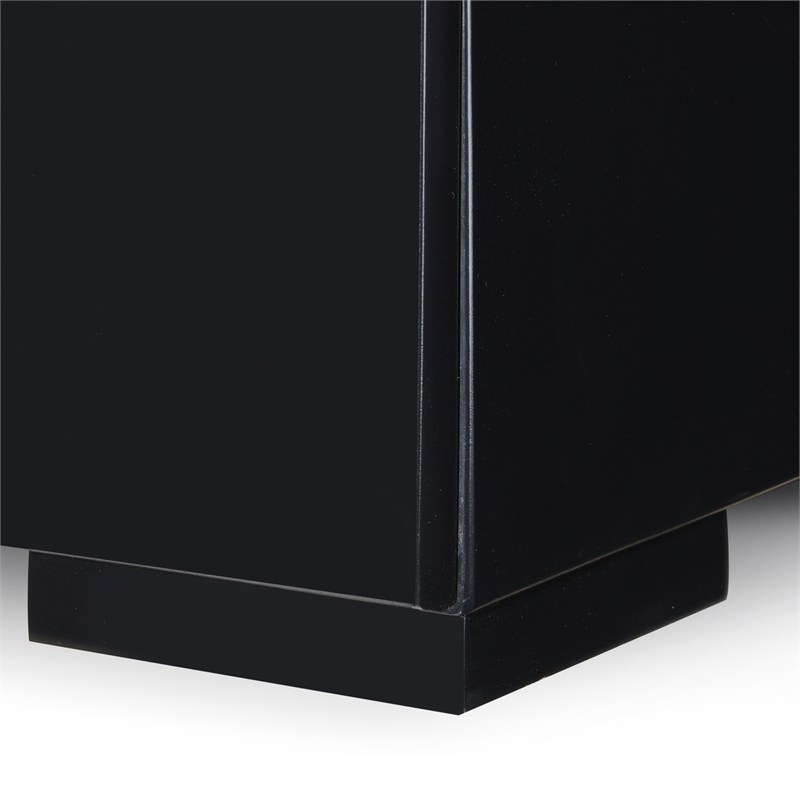 Finch Belmont 3 Drawer Nightstand Black