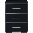 Finch Belmont 3 Drawer Nightstand Black