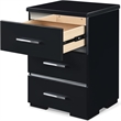 Finch Belmont 3 Drawer Nightstand Black