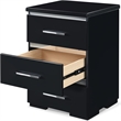 Finch Belmont 3 Drawer Nightstand Black