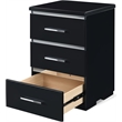 Finch Belmont 3 Drawer Nightstand Black