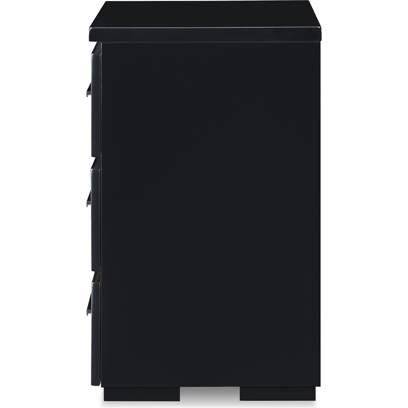 Finch Belmont 3 Drawer Nightstand Black