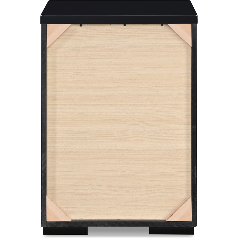 Finch Belmont 3 Drawer Nightstand Black