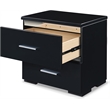 Finch Belmont 2 Drawer Nightstand Black
