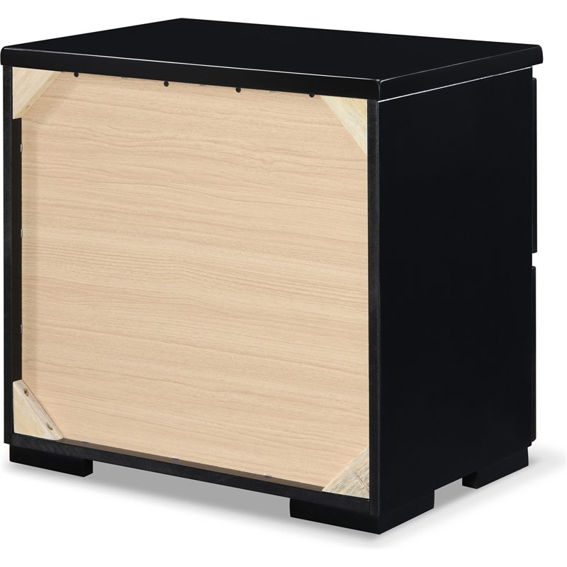 Finch Belmont 2 Drawer Nightstand Black