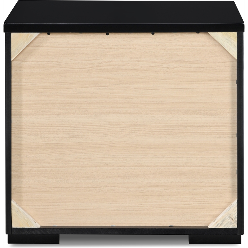 Finch Belmont 2 Drawer Nightstand Black