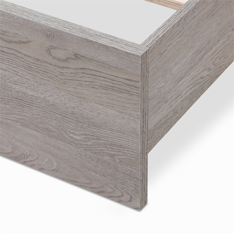 ClickDecor Kenton Platform Bed Queen Size Light Gray