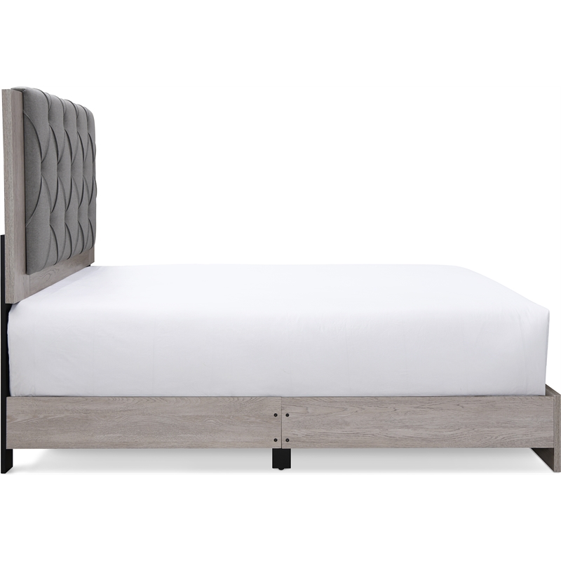 ClickDecor Kenton Platform Bed Queen Size Light Gray