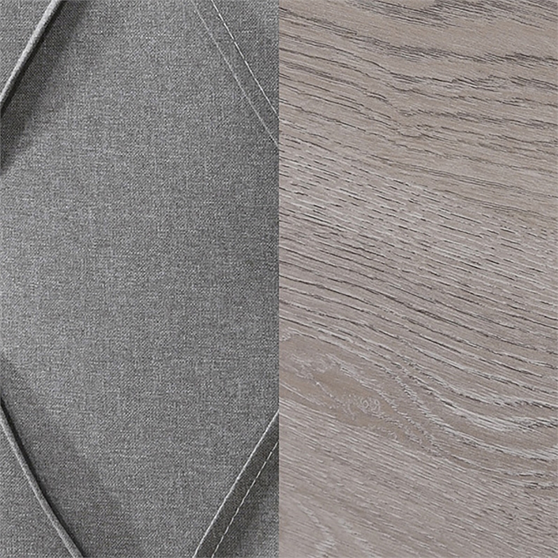 ClickDecor Kenton Platform Bed Queen Size Light Gray