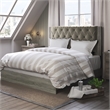 ClickDecor Kenton Platform Bed Queen Size Gray