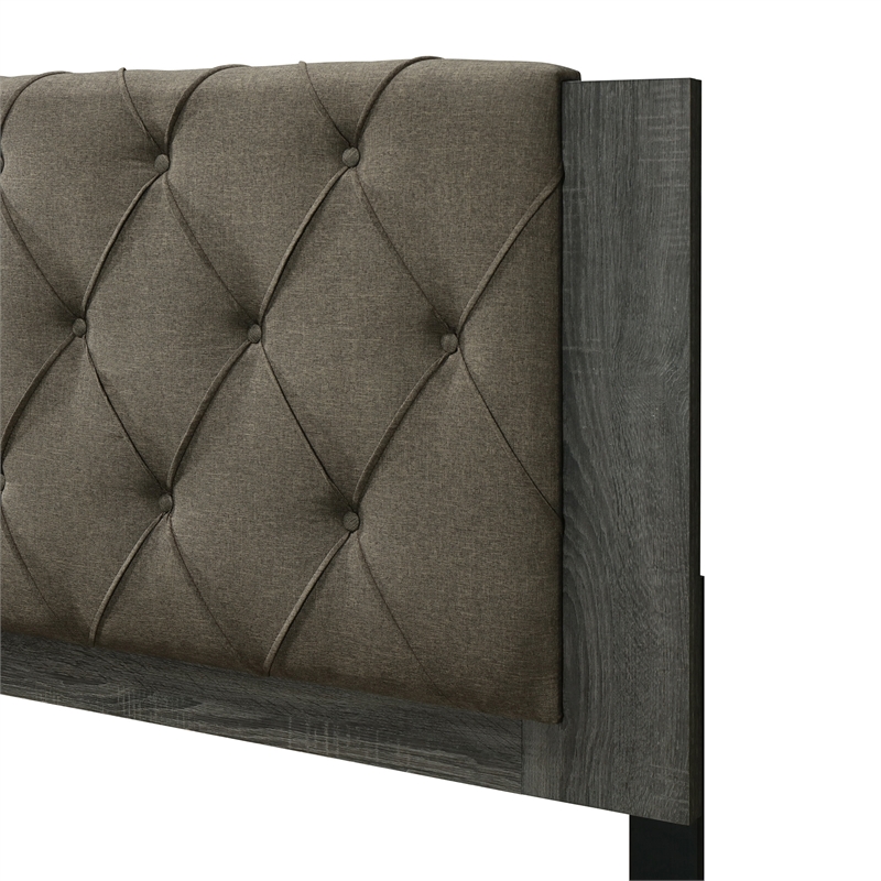 ClickDecor Kenton Platform Bed Queen Size Gray