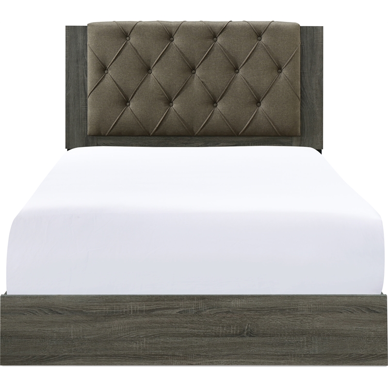 ClickDecor Kenton Platform Bed Queen Size Gray