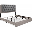 ClickDecor Kenton Platform King Bed in Light Gray