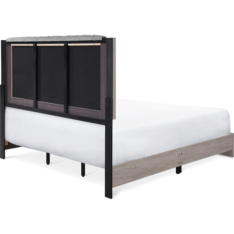 ClickDecor Kenton Platform King Bed in Light Gray