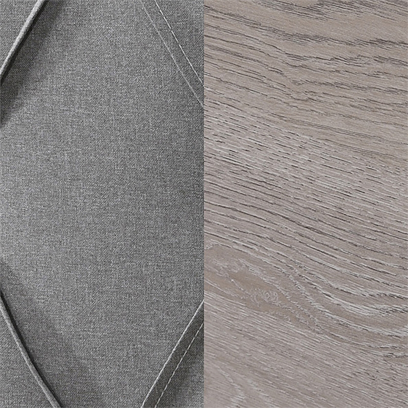 ClickDecor Kenton Platform King Bed in Light Gray