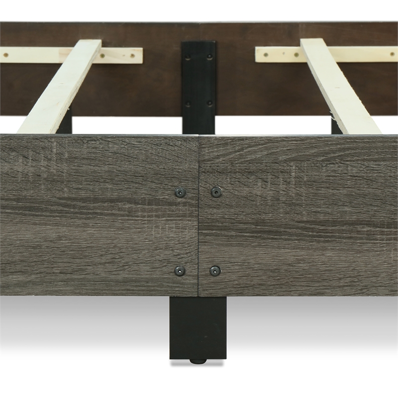 ClickDecor Kenton Platform Bed King Size Gray