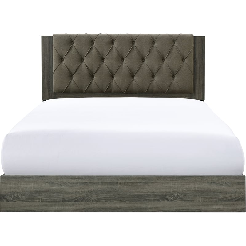 ClickDecor Kenton Platform Bed King Size Gray