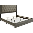 ClickDecor Kenton Platform Bed King Size Gray