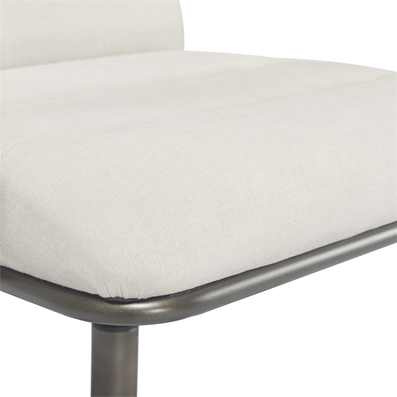 Finch Franklin Modern Fabric Desk Chair Cream