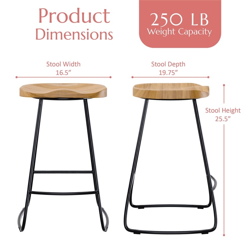 Adore Decor Mason Counter Stool Light Beige