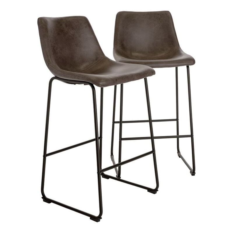 Finch Jackson Bar Stool Set of 2 Brown