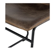 Finch Jackson Natural Distressed Leather Chair in Brown (Set of 2)