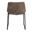 Finch Jackson Natural Distressed Leather Chair in Brown (Set of 2)