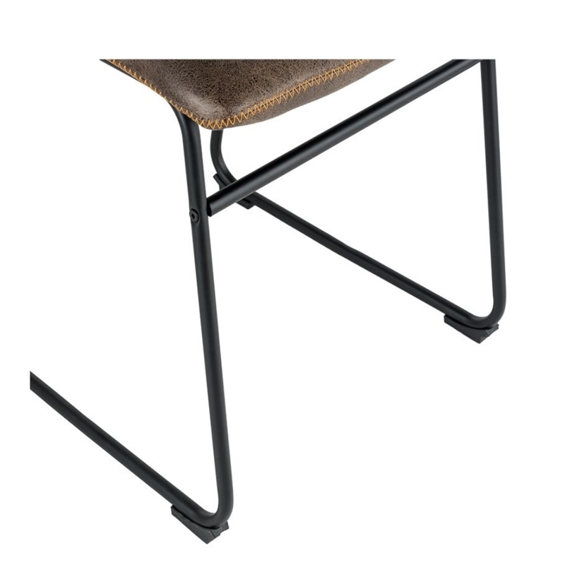 Finch Jackson Wood Brown Chair in Set of 2