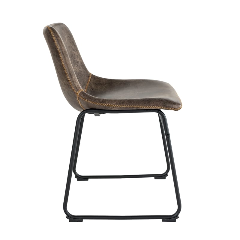 Finch Jackson Wood Brown Chair in Set of 2