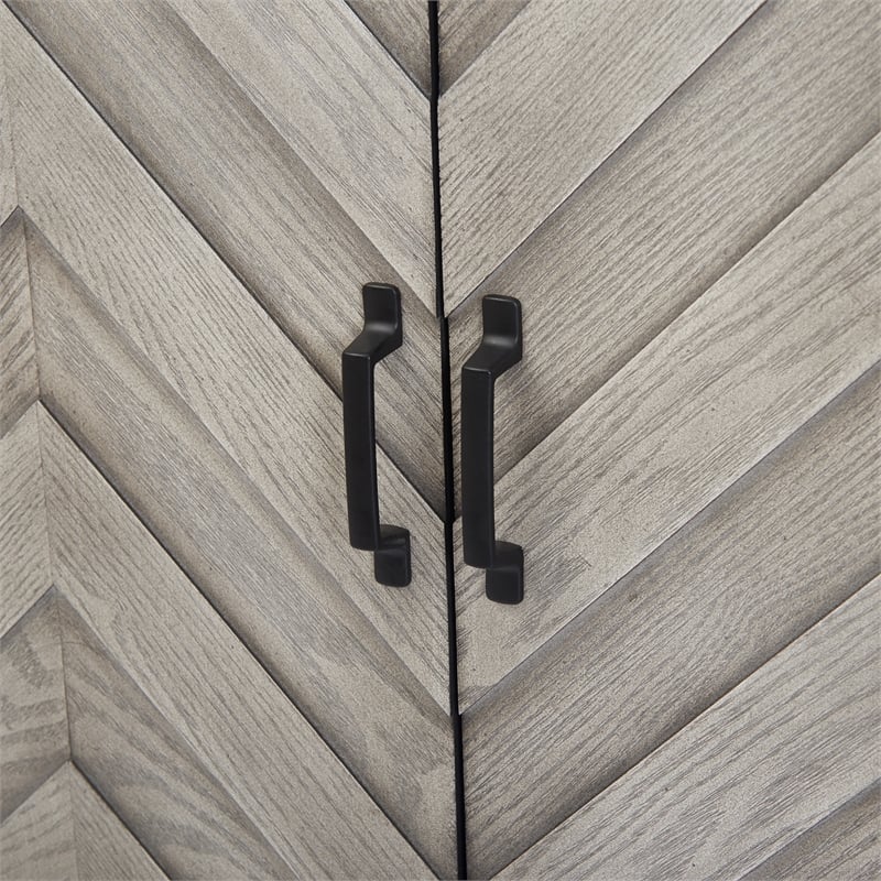 Finch Friedman Bar Cabinet with Wine Storage Grey