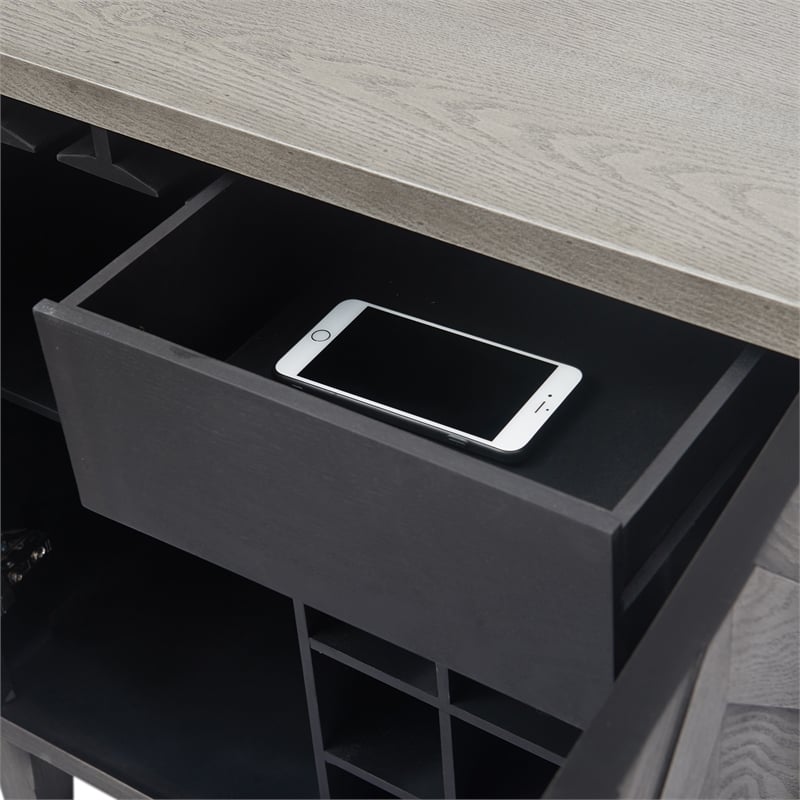 Finch Friedman Bar Cabinet with Wine Storage Grey