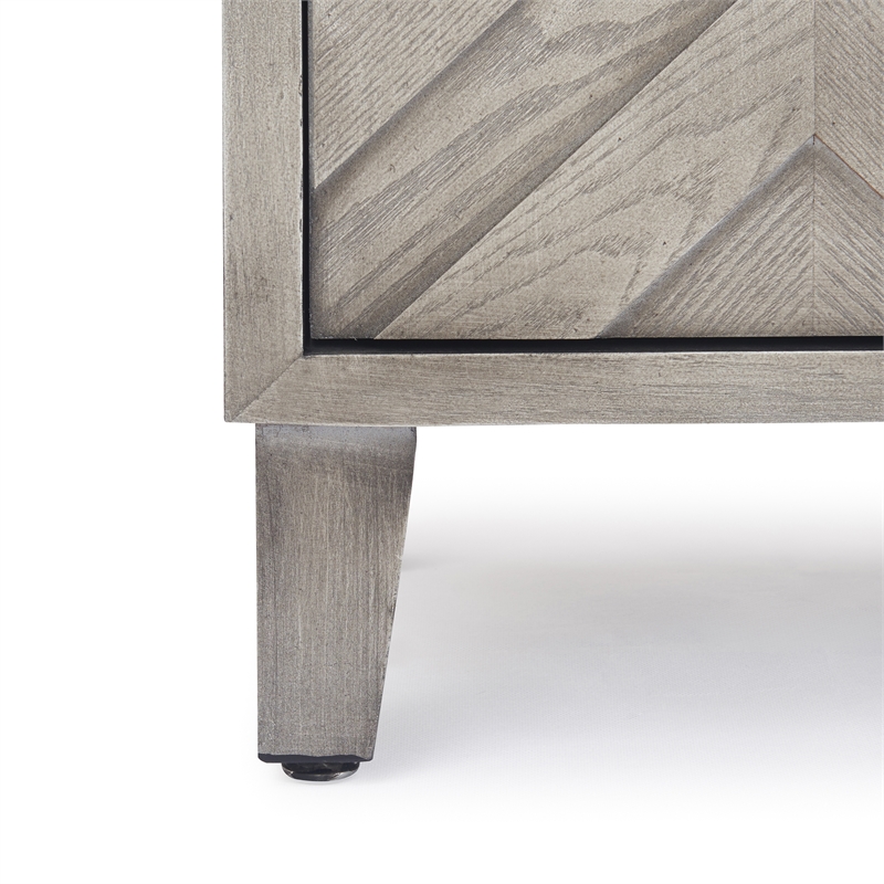 Finch Friedman Bar Cabinet with Wine Storage Grey