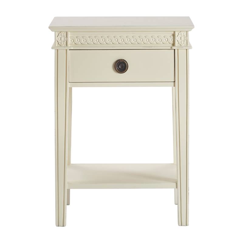 Finch Westport 1 Drawer End Table Vintage Cream