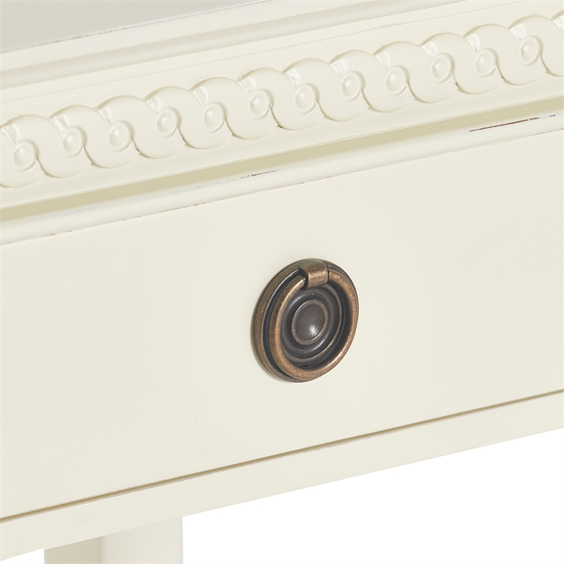 Finch Westport 1 Drawer End Table Vintage Cream
