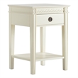 Finch Westport 1 Drawer End Table Vintage Cream