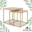 Finch Friedman Nesting Accent Tables Set of 2 Gold