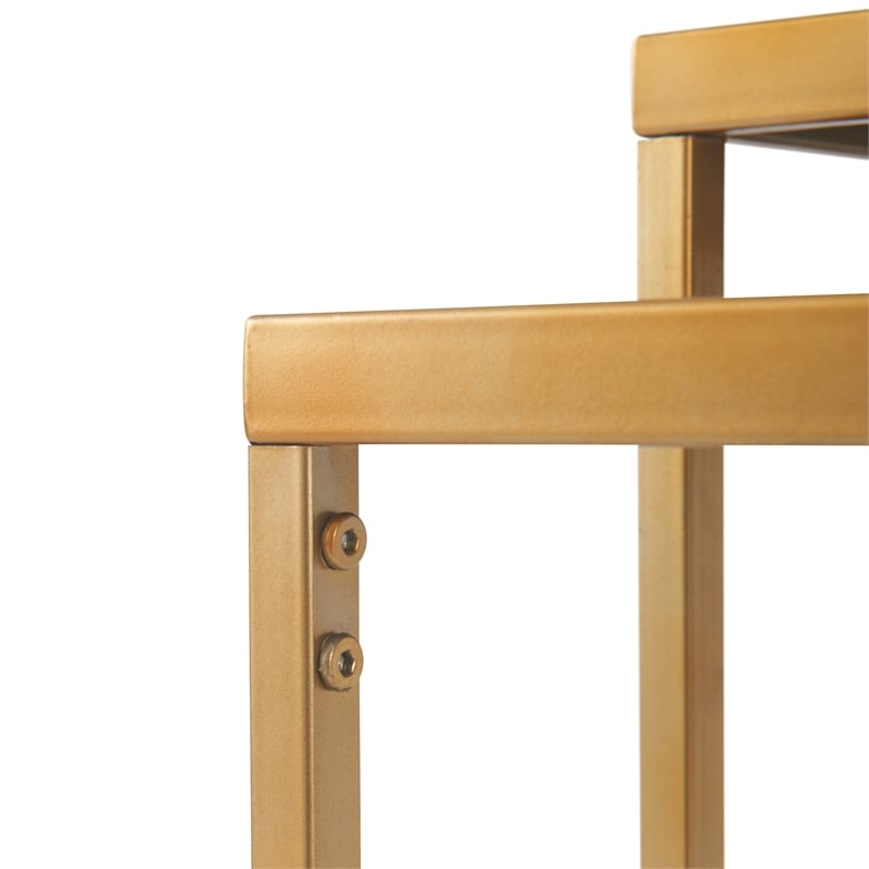 Finch Friedman Nesting Accent Tables Set of 2 Gold