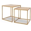 Finch Friedman Nesting Accent Tables Set of 2 Gold