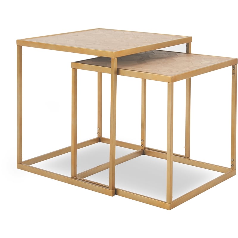 Finch Friedman Nesting Accent Tables Set of 2 Gold