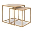 Finch Friedman Nesting Accent Tables Set of 2 Gold